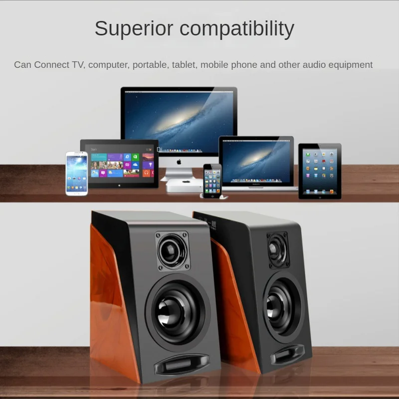 3.5mm USB Speakers Desktop Speaker Desktop Laptop Wired HIFI mini Stereo USB mini Subwoofer Speaker