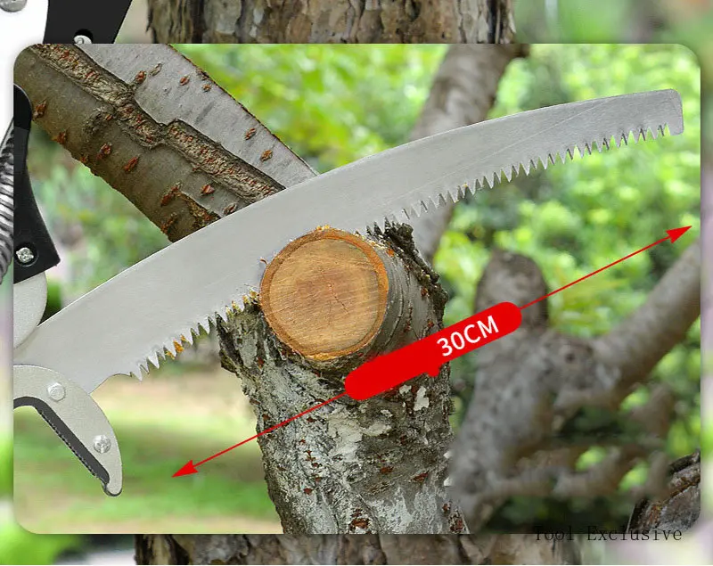 4Wheel Telescopic High Branch Shears High-altitude Extension Fruit Tree Pruning Saw Cutter Tool For High-altitude Telescopic Saw