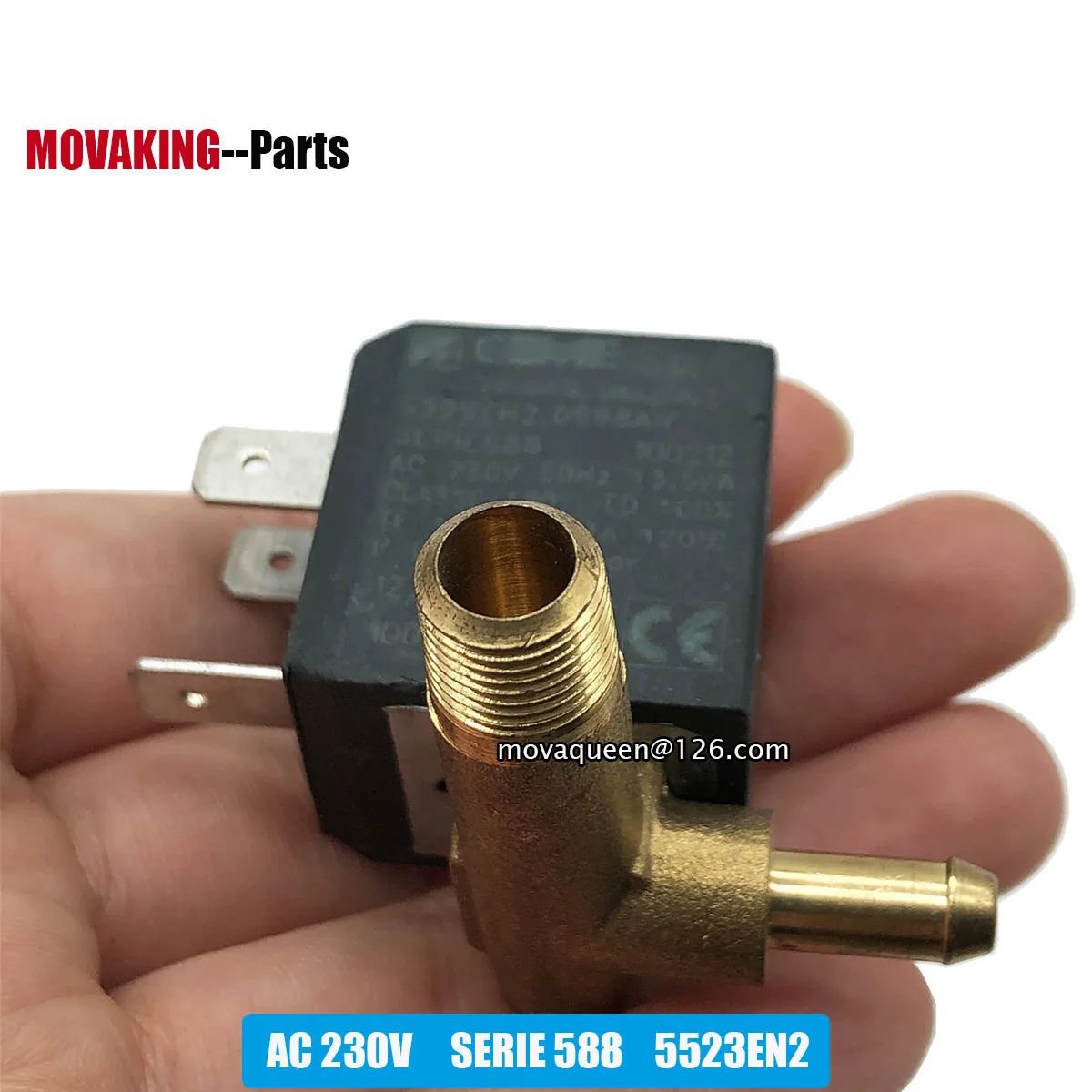 Ac230V 0.1-3.5Bar 120-140 ℃ Serie 588 5523 En2 Elettrovalvola Per Ferro Da Stiro Elettrico Macchina Per Indumenti A Vapore Pulitore A Vapore