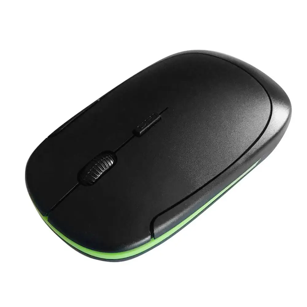 RYRA 배터리 셀프프리 초박형 무선 마우스, 인체 공학적 미니 USB 마우스, 2.4Ghz 맥북 광학 마우스, 노트북 PC용