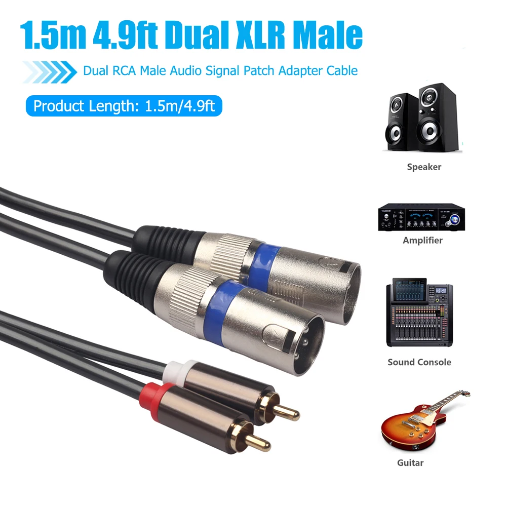  XLR -RCA  ̺, 2 XLR-2 RCA ÷ ,  ͽټ ̾