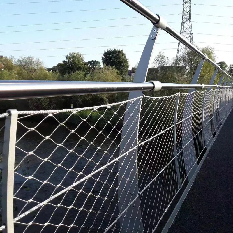 X Tend Flexible Safety Netting Fence with Stainless Steel Ferrule Cable Mesh 2.0 MM