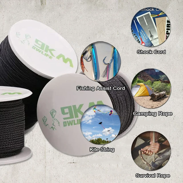 50lb-1500lb Kevlar Line High Strength Abrasion Resistance for Kite String Braided Fishing Assist Line Model Rocket Paracord Roll 2