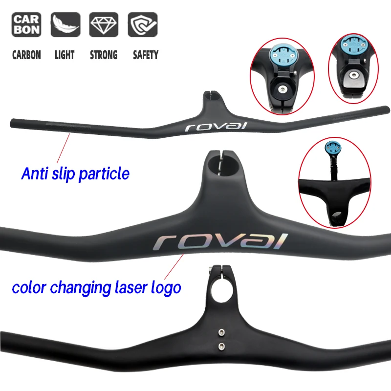 Guidon Intégré Carbone Twitter 31.8mm – Pour Vélo De Course – Noir