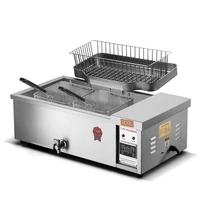 25L 220V Commercial Small Electric Deep Fryer French Fries Oven Multifunction Frying Machine For Fried Chicken Fritters 1