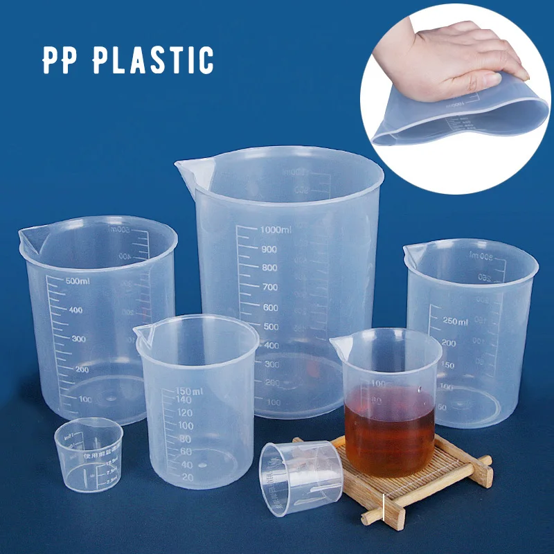 10Pcs 30/50/100/250/500/plastic Measuring Cups Epoxy Resin Tools Reusable Measuring Cups DIY Resin Jewellery Making Accessories