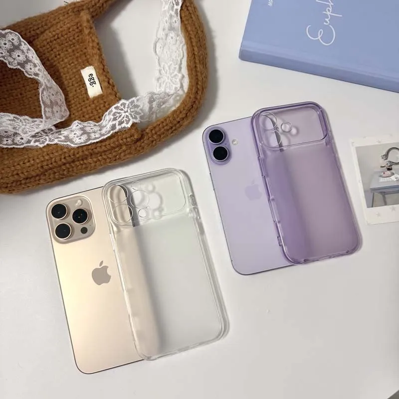Ultra Thin Translucent Matte Shockproof Phone Case with Frosted Protection