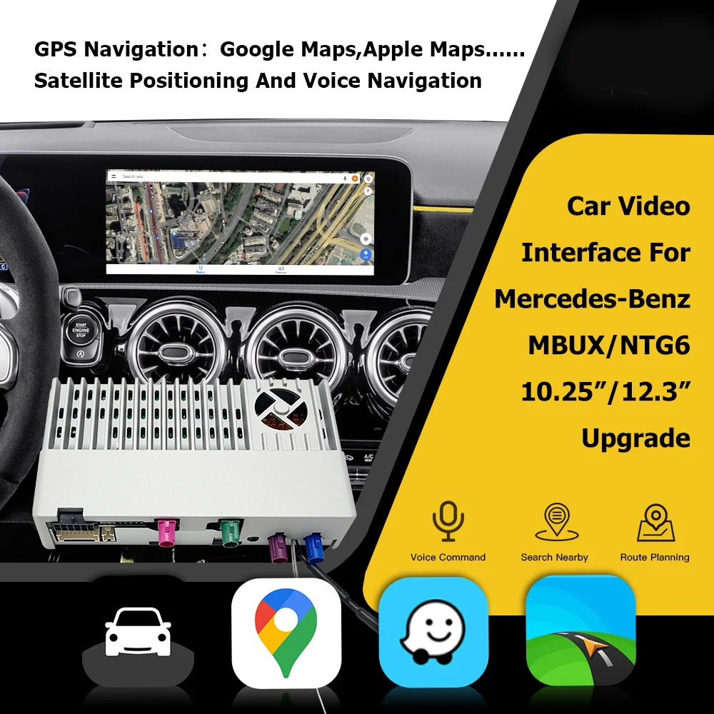 2026 무선 CarPlay 스트리밍 박스, OEM 유선 CarPlay가 있는/없는 A클래스 W177 V177 차량용, 안드로이드 13 탑재