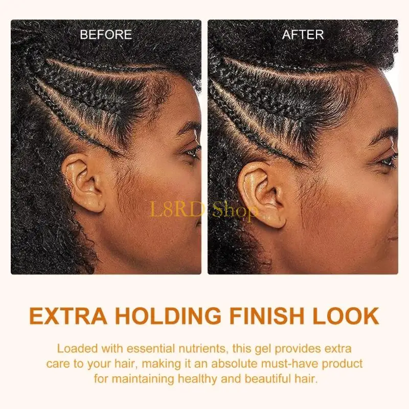 L8RD 60g Hair Styling Gel Lasting Hair Gel Defining Styling Strong Hold Easy to Use for Different Types