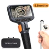 TESLONG TD450S 4.5Inch IPS Screen 1080p 5.5mm Lens Articulating Endoscope Camera 1m stainless steel Tube for car pipe 1