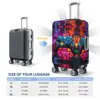 Gamer Controller Pattern Suitcase Cover Abstract Neon Art Business Vacation Elastic Luggage Case Protector 6