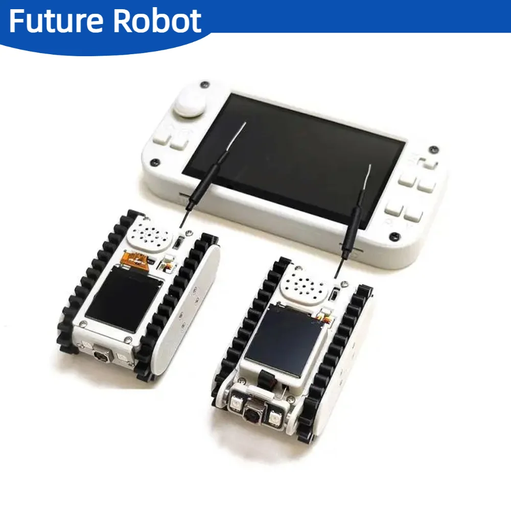 Pipeline Inspection Wireless Video RC Car Track Robot with Camera Maker Teaching ESP32 Scanning Code Networking DIY Program Toys