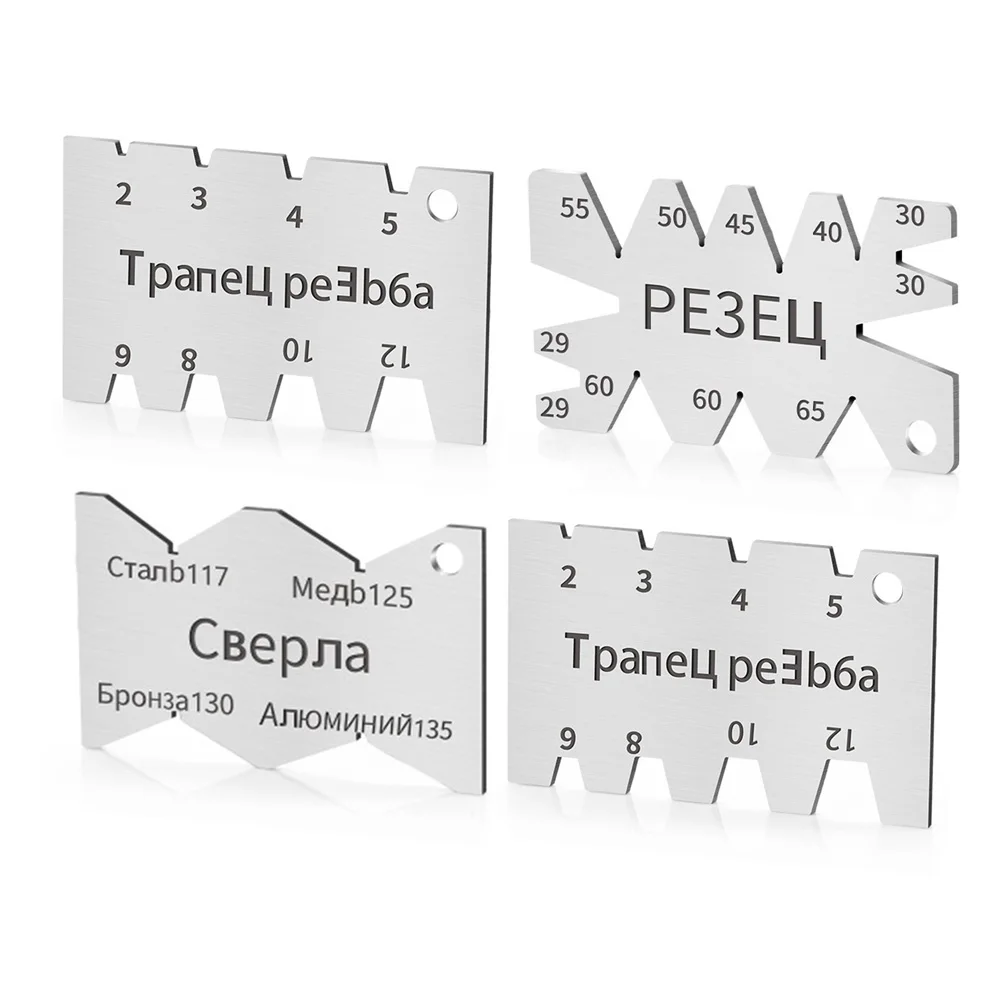 Thread Cutting Gauge Stainless Steel Angle Arc Model Measuring Lathe