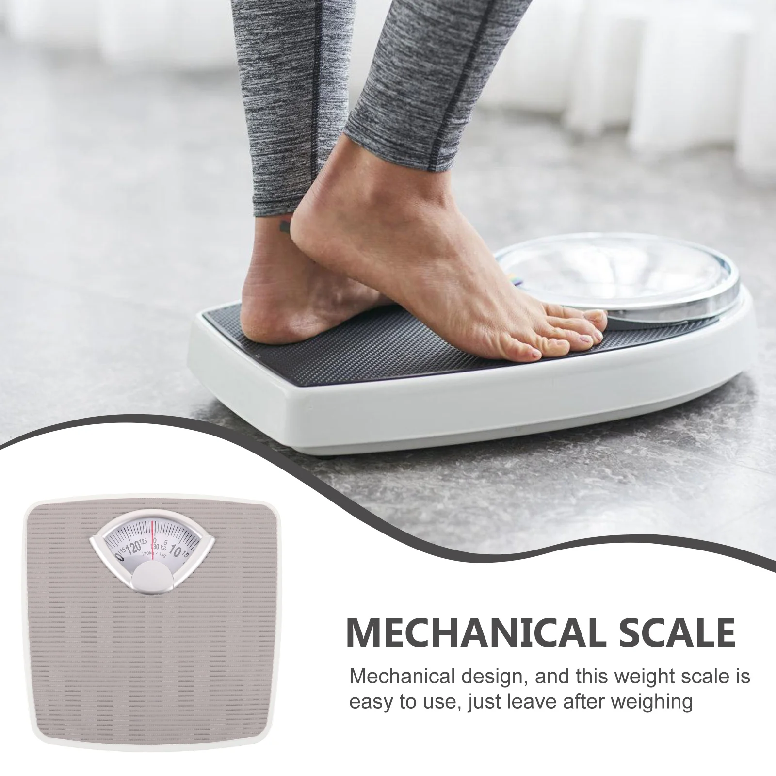 Weight Scale for Body Weight Spring Bathroom Scales Mechanical Dial Accurate Home Weighing High Precision Scale Home