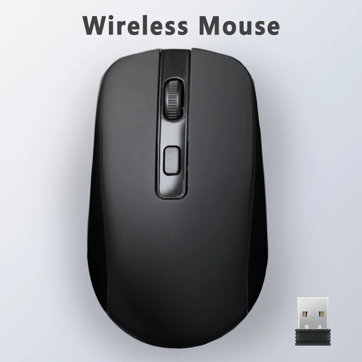 Mouse Wireless Per Tablet/Computer/Ipad/ Macbook/Pro, Mouse Per Computer Wireless 2.4Gh Forma Confortevole Con Ricevitore Unificante Usb