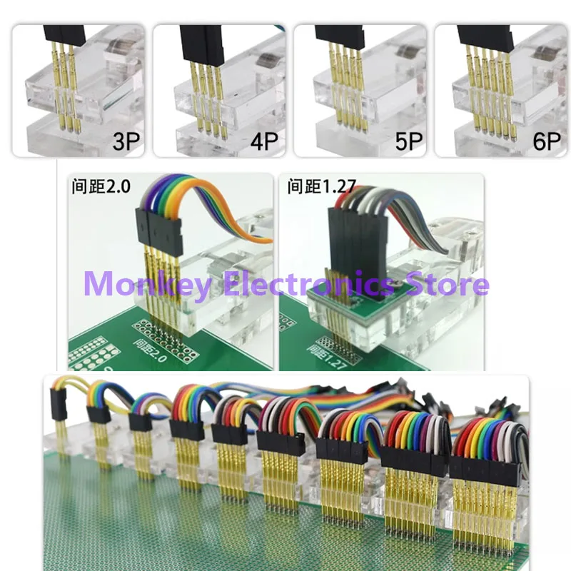 PCB Burn-in Test 2.54 1.27 1.5 2.0 Fixture Probe Pin Spring Pin Test Rack Download Programming Tooling Fixture Customisation pcb test fixture