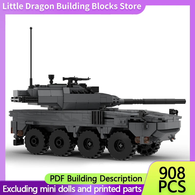 Type 16 MCV Armored Car Military Tanks Model MOC Building Bricks War Equipment Modular Gifts Holiday Assemble Children Toys Suit