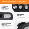 Davivy 16" Large Pizza Oven with Pizza Stone & Grill Pan  Portable Indoor 4