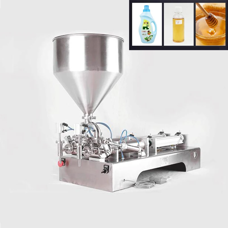 

Pneumatic Paste Filling Machine Automatic Piston Pump Sauce Honey Peanut Bottle Beauty Cream Cosmetic Shampoo