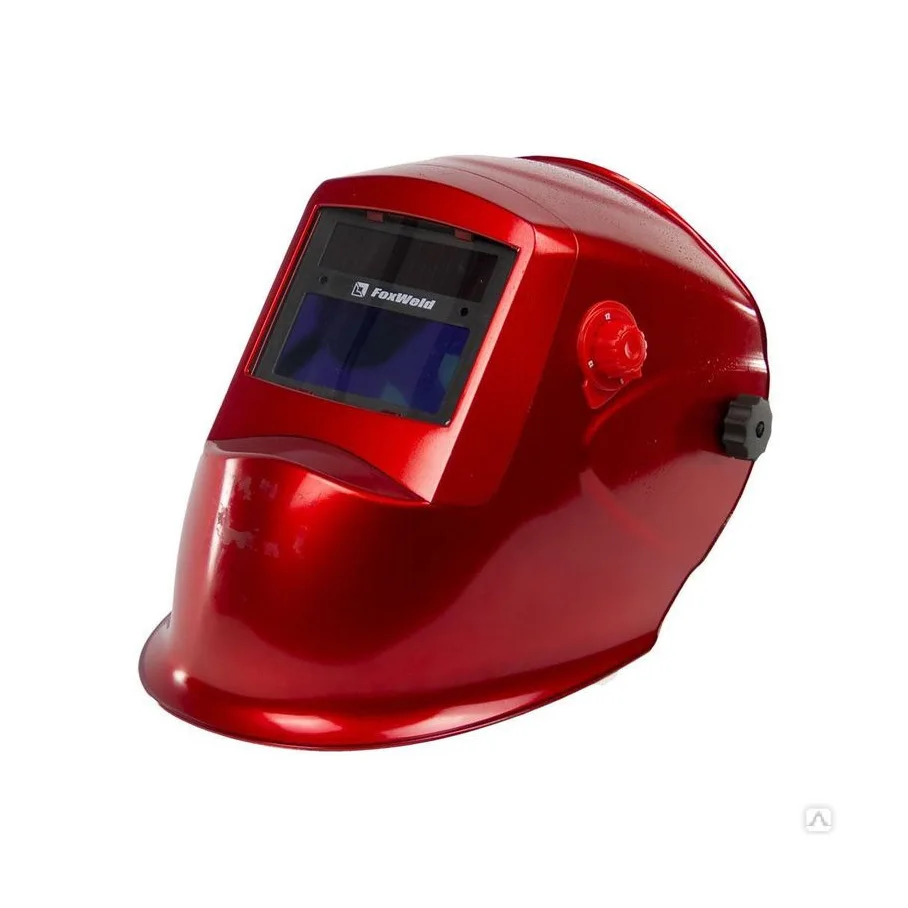 Маска сварщика FOXWELD КОРУНД-2 красная (ф-р 2100V) (срабатывание 1/10000с 92х42 мм затемнение