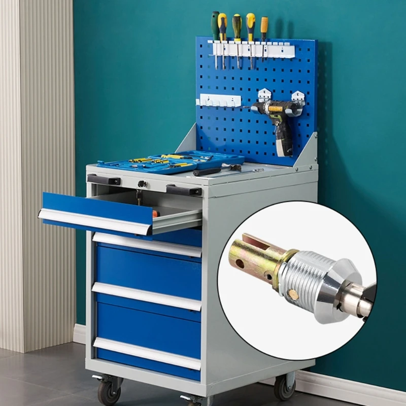 Cabinet Insert Linkage Tool Box Lock with Key 180&deg; Rotation Unlocking Drawer Lock