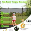 8 FT x 14 FT Rectangular Trampoline with Enclosure, Ladder, Double-Side Galvanized Steel Frame, Outdoor Recreational Trampolines 4