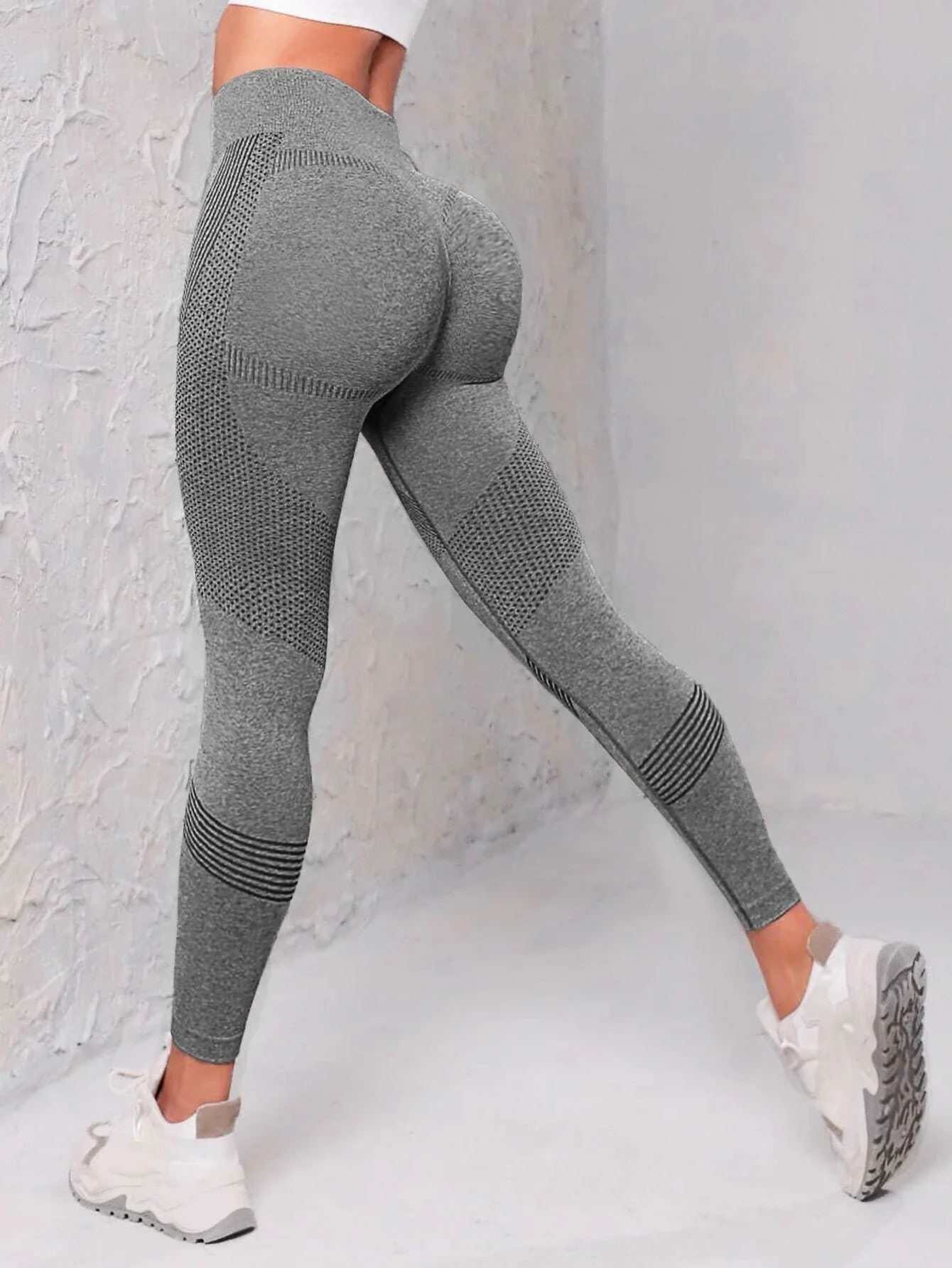 Seamless Wide Waistband Sports Leggings 6