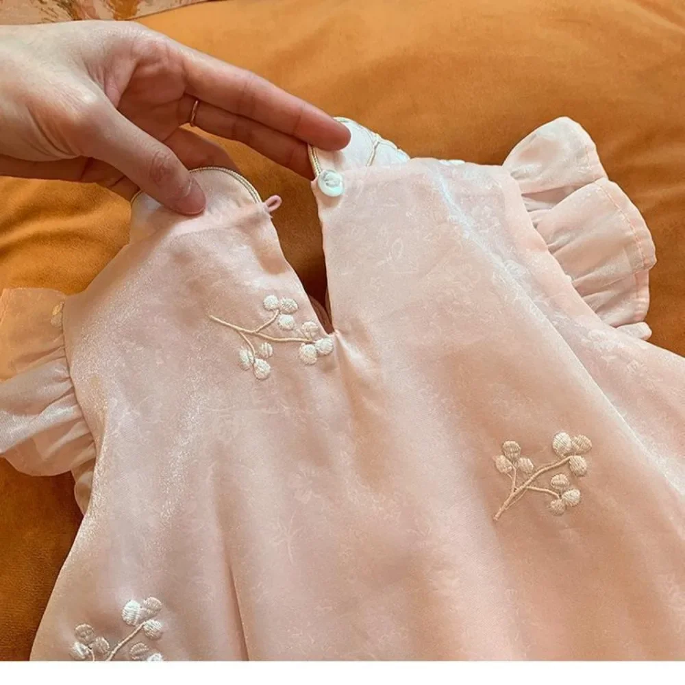 شرابة شيونغسام الاطفال ملابس النمط الصيني الفتيات...