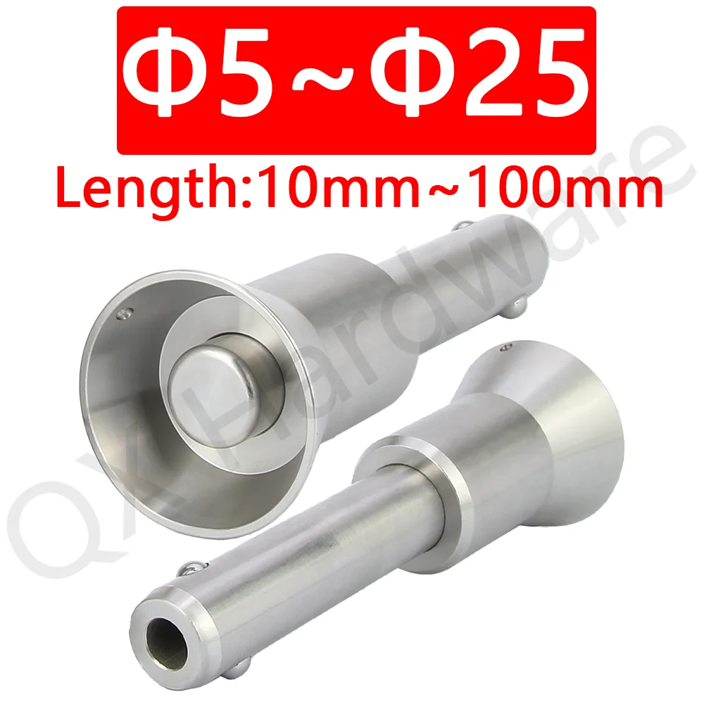 Stainless Steel Ball Lock Pins Stainless Steel Pins Clips QX122 Stainless Steel Quick Release Ball Lock Pin