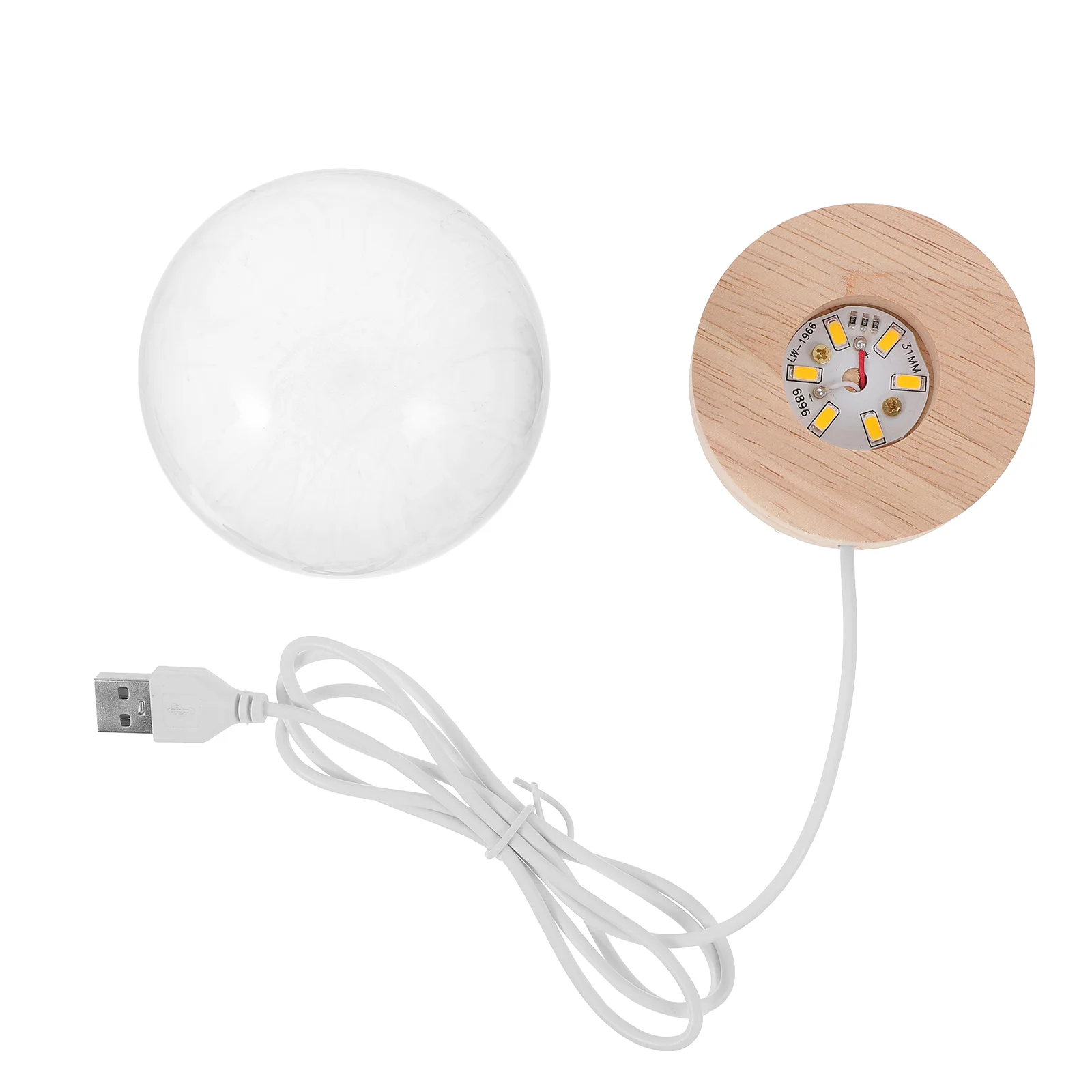 

1 Set of Usb Crystal Ball Night Lamp Crystal Ball Lamp Party Decoration Home Decor