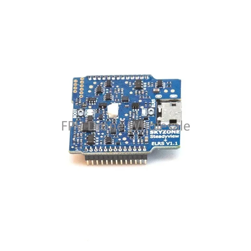 Récepteur SteadyView ELRS 5.8G V3.3 avec DVR en action, affichant un flux vidéo