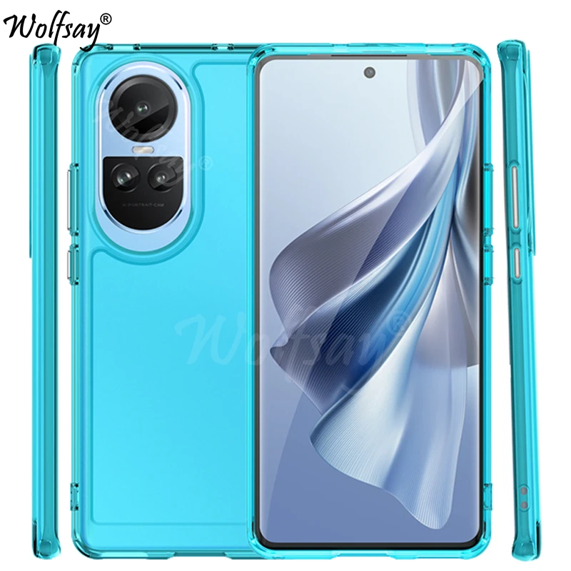 Custodia Trasparente Per Oppo Reno 10 Pro 5G Custodia Trasparente Color Caramella Oppo Reno 10 Pro 5G Cover Globale Per Custodia Oppo Reno 10 Pro 5G