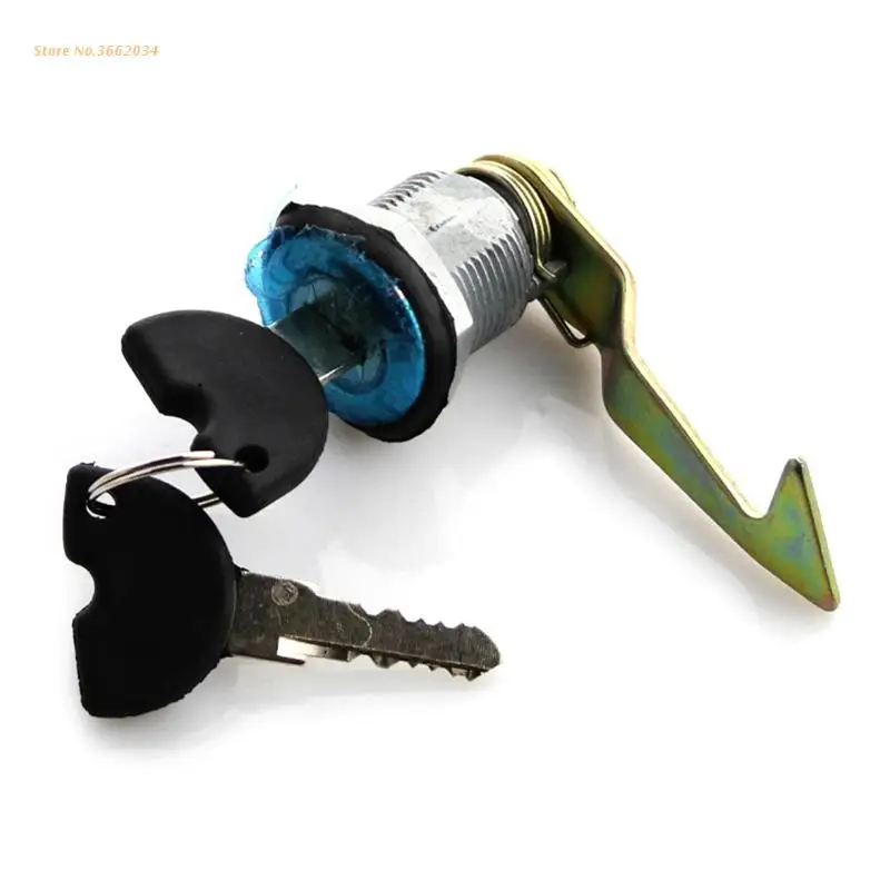 2 Keys+1 Lock Electric Car Tail Box Trunk Lock for A8 Queen Motorcycle Rear Motorcycle Keys Motorcycle Key Accessories Motorcycle Key Cylinder Lock Motorcycle Trunk Latches