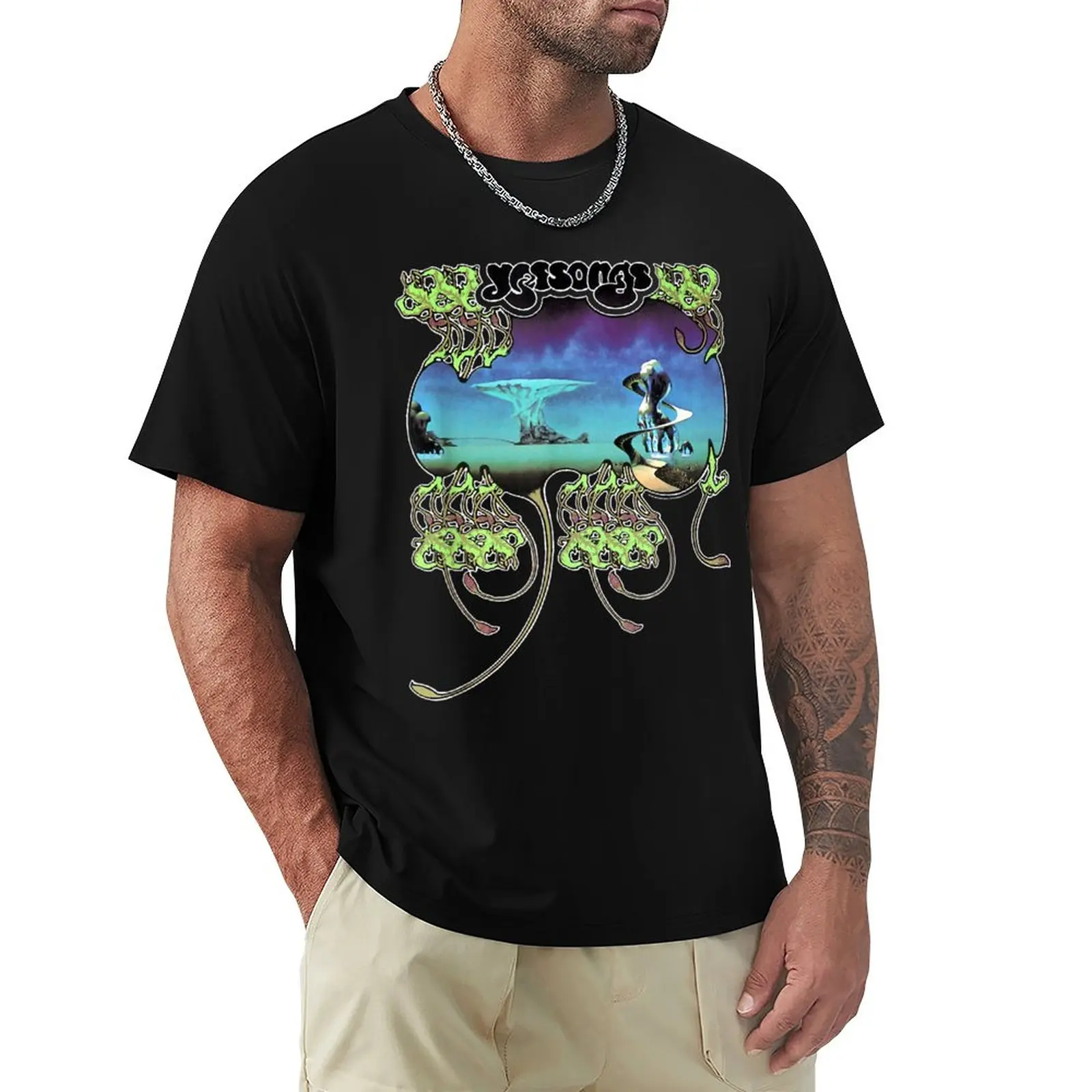 

Yes - Yessongs Essential T-Shirt tops anime clothes oversized men clothings