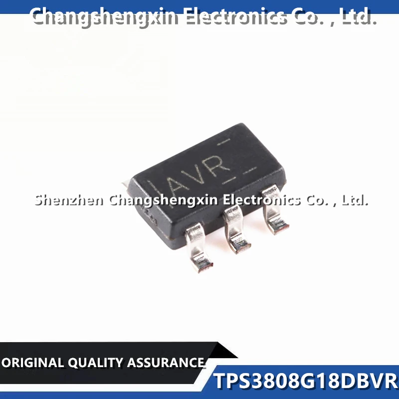 20 Pieces TPS3808G18DBVR New Original Active Low Supervisor Open Drain or Open Collector 1 Channel SOT-23-6