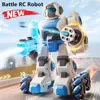 Puzzle Toy Deformation Remote Control Car Remote-Controlled Robot Battle Boxing Robot Toy  With Two Control  For Boys Girls 1