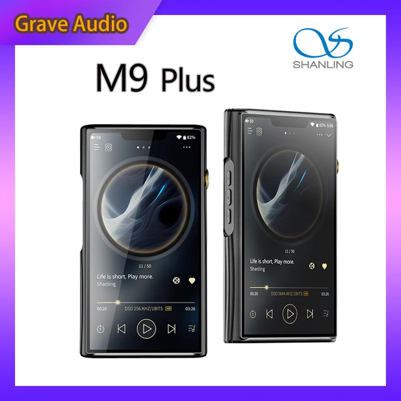 Портативный Hi-Fi медиаплеер SHANLING M9 Plus, плеер для потоковой передачи данных, с поддержкой Bluetooth 5,0, LDAC, AK4499EXEQ, 4x, AK4499EXEQ, M9plus, DLNA, Airplay