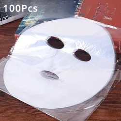 Clear Hydrating Facial Mask Sheets - Skincare Essentials for a Glowing Complexion (100 Pack) (100PC - White)