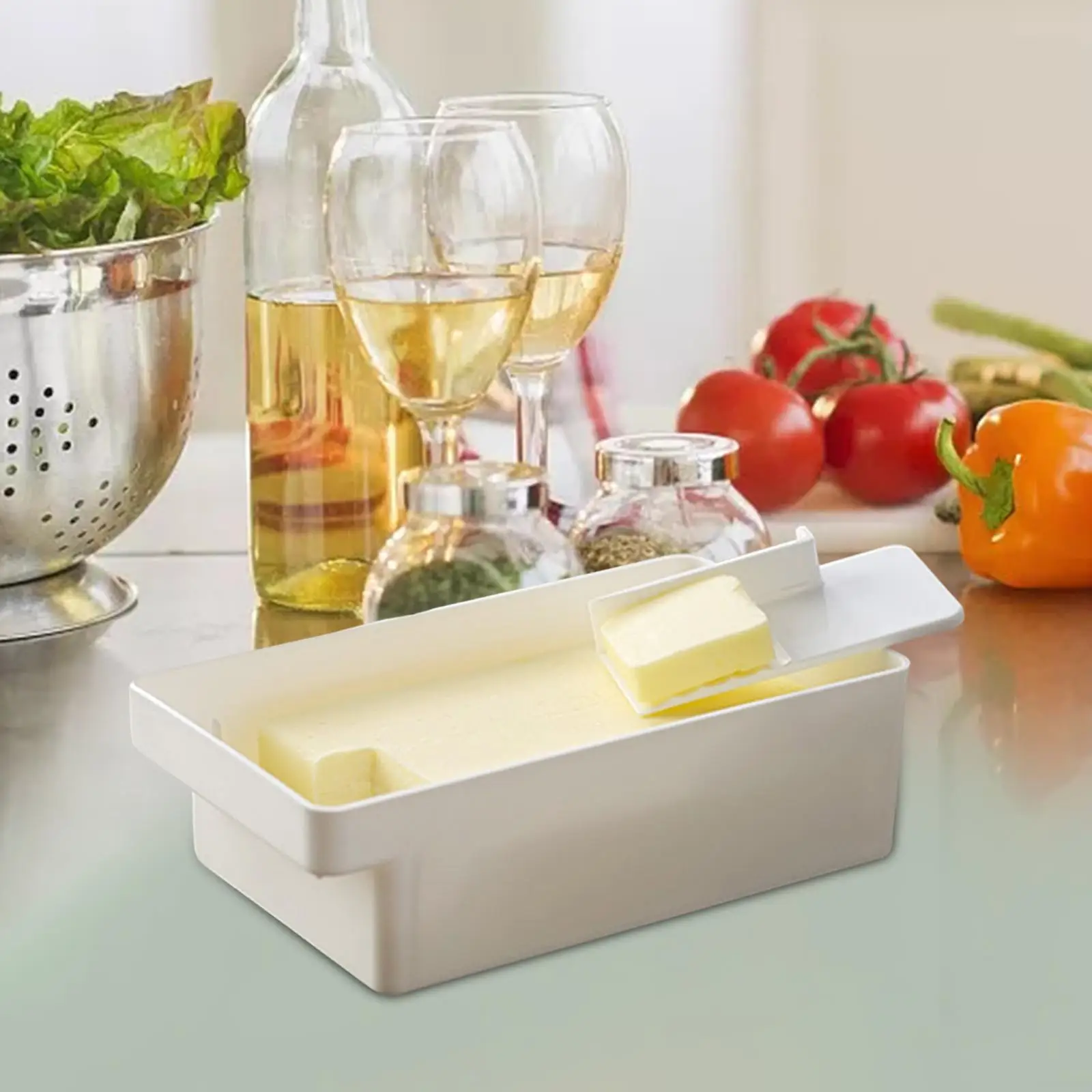 Handy Solid Butter Box Cheese Board Server Crisper Transparent Plastic  Storage Container Cheese Keeper Case Butter Cutting Tool - AliExpress