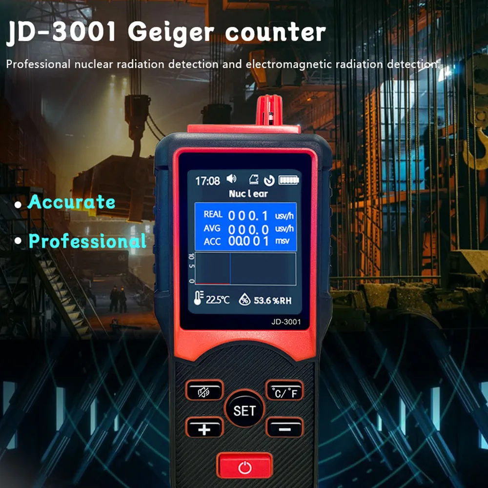 

Детектор загрязнения излучением большой цветной экран бета-луч дозиметр для гостиной офиса