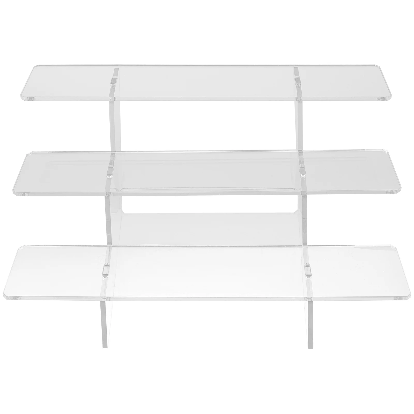 Transparent-Three-Layer-Display-Rack-Clear-Stand-Acrylic-Storage ...