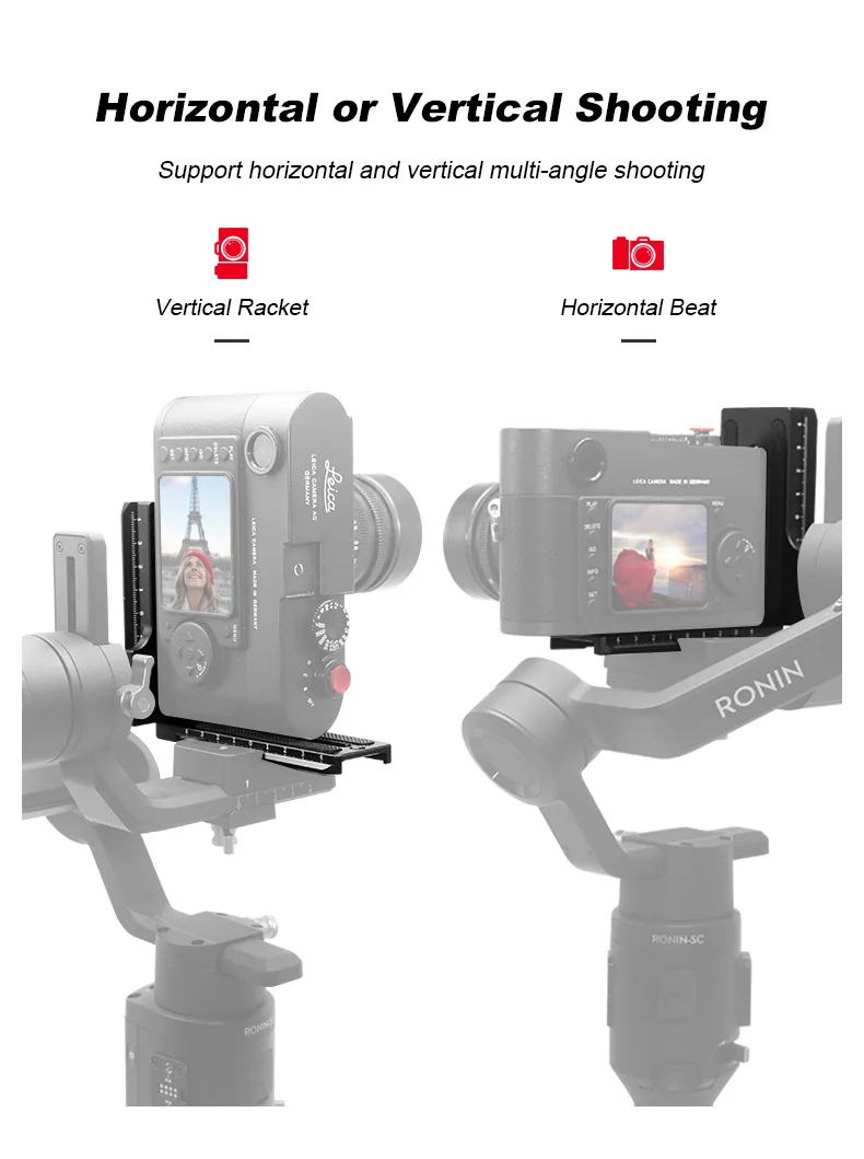 Universal Camera L Bracket Thicken 1/4 Inch Screw L Shape Holder Tripod Vertical