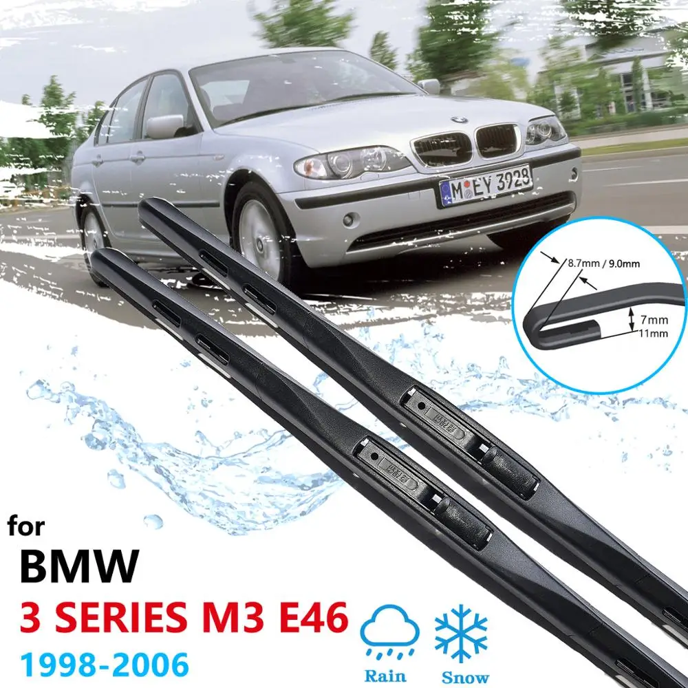 

Car Wiper Blade for BMW 3 Series M3 E46 1998 1999 2000 2001 2002 2003 2004 2005 2006 Front Windscreen Washer Brushes Accessories