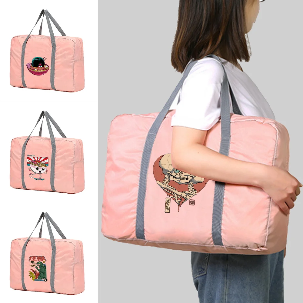

Nylon Foldable Travel Bag Unisex Large Capacity Holiday Bag Luggage Women WaterProof Weekend Handbags Men Travel Bags