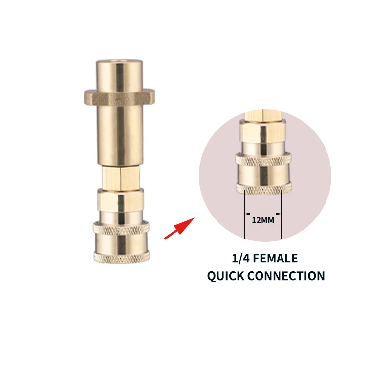 Adapter For High Pressure Washer Machine Quick Connector 1/4" to Spray Gun Wand Lance Adapter 1/4" Quick Plug For Karcher 3