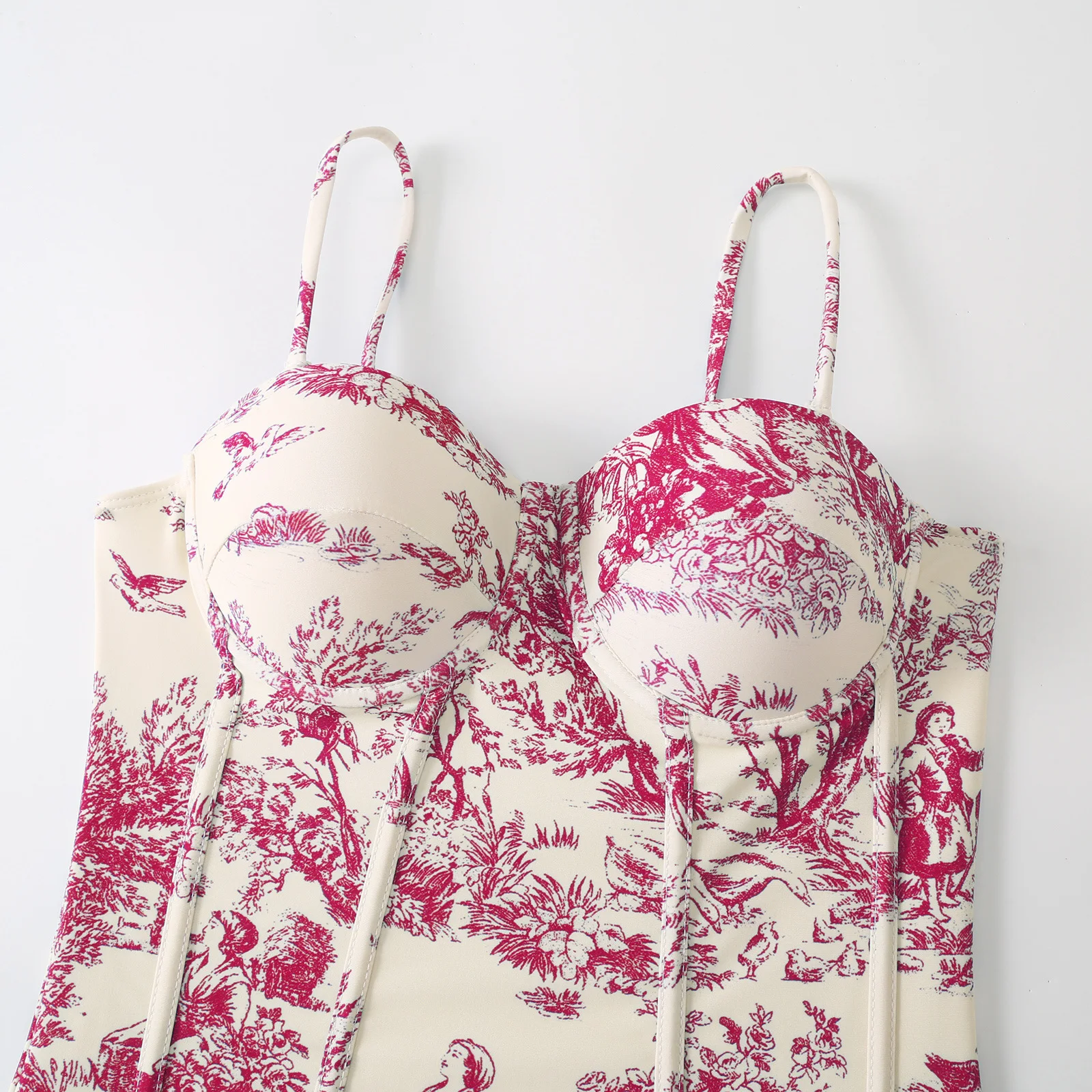 Women's Push-Up One Piece with Beach Dress