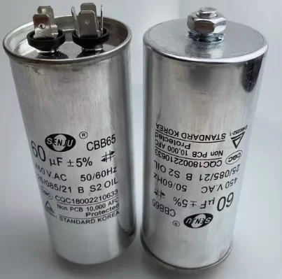 CBB65 with screws at the bottom of the air conditioning condenser 4/5/6. 5/8/10 12/15/18/20/25/30/80 / uf send screw stud cbb capacitor motor capacitor