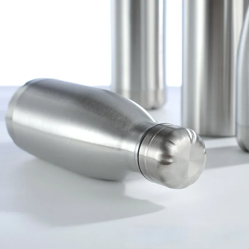 Stainless Cola Motion Sport Water Bottle Rugged Water Cup Monolayer No Heat Preservation Metal Color Cola Drink Bottle Drinkware water bottle sports water bottle sports bottle stainless steel water bottle stainless steel cup stainless steel mug