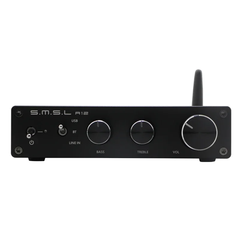 Bluetooth SMSL-A12,パッシブパワーアンプ,Bt5.0,80 wx2
