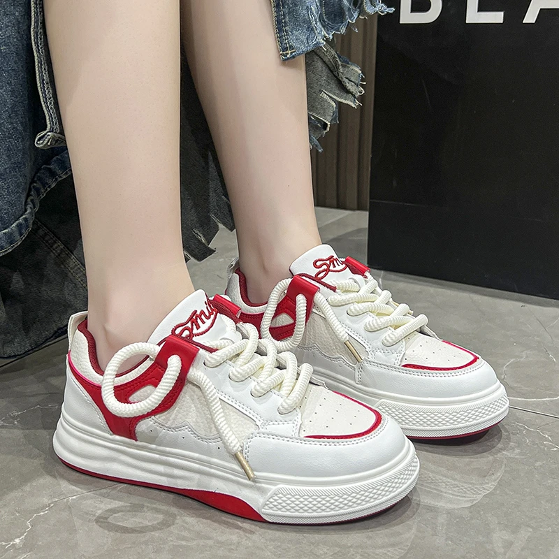 2023 Sneakers Con Plateau Spesse Scarpe Sportive Da Corsa Da Donna Firmate Sneakers Grosse Scarpe Da Donna Vulcanizzate In Pelle Casual